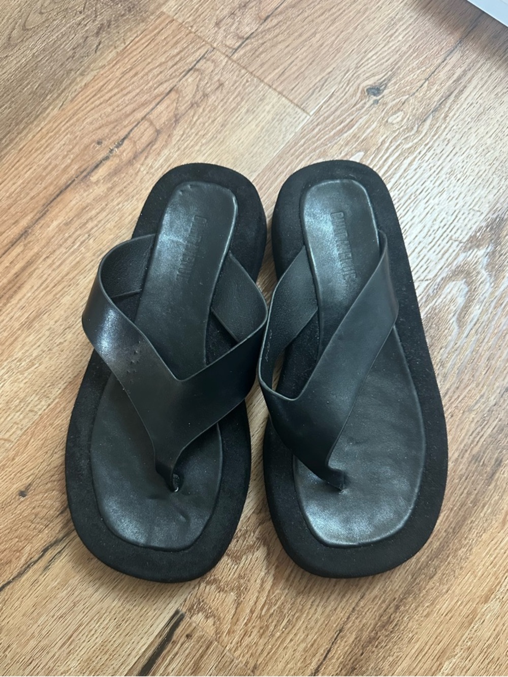Cult avenue black platform flip flops - Picture 1 of 5